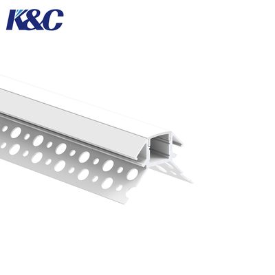 Хорошая цена 6061-T6 Aluminum Alloy LED Plasterboard Profile with Integrated Diffuser and Sandblasting Oxidation for Uniform Lighting онлайн