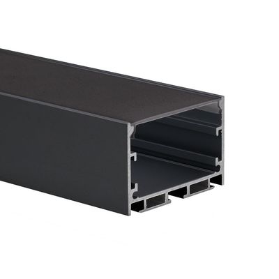 W50*H35 Surface mounted Black Led Aluminum profile with Black PC Cover LED Strip extrusion profile