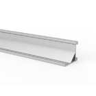 Custom Length 1m 2m 3m LED Corner Aluminium Profile Silver Recessed