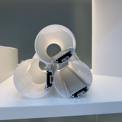 Хорошая цена Украшения вокруг крышки ПК диаметра T5 60mm профиля 6063 СИД алюминиевой онлайн