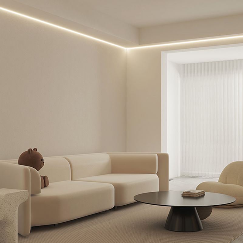 ROHS Length 2.5m Aluminum Led Lighting Profiles Sandblasting Recessed