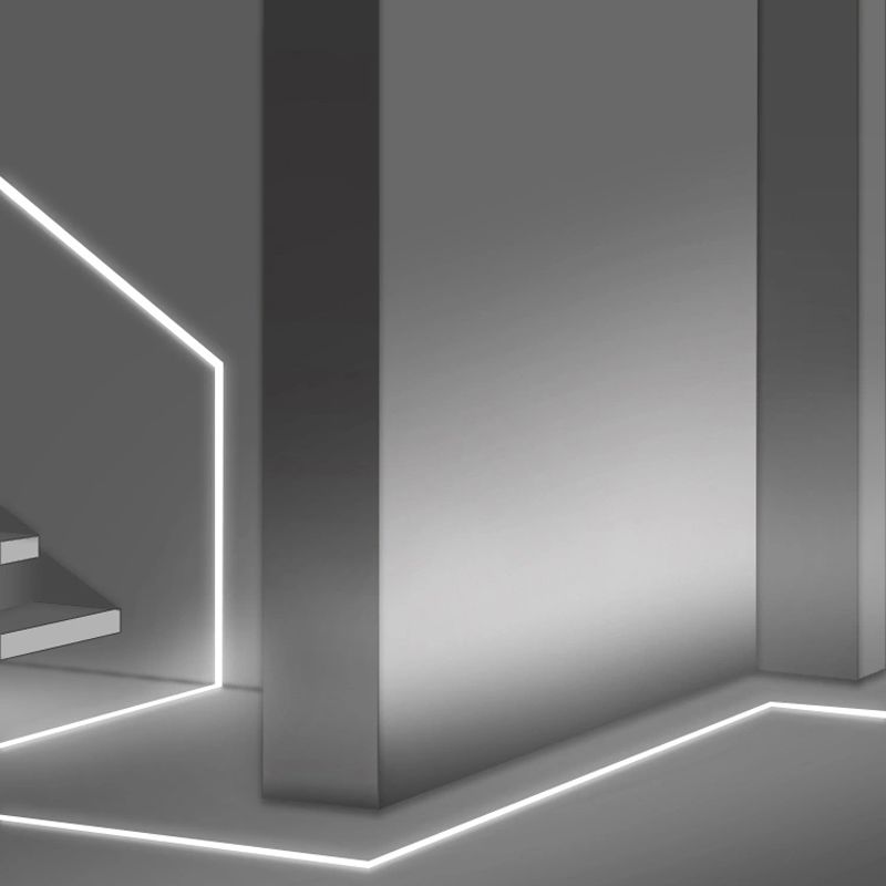 W50*H35 Surface mounted Black Led Aluminum profile with Black PC Cover LED Strip extrusion profile