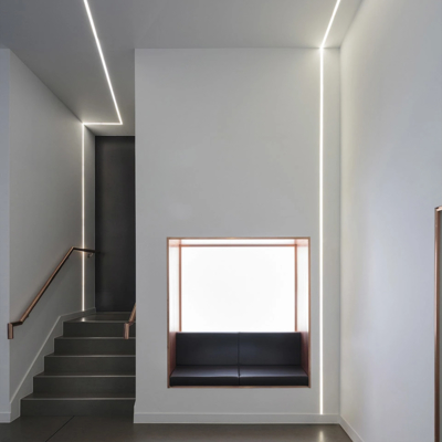 Хорошая цена Штранг-прессование 2m 2.5m 3m 6063 профиль пола СИД T5 W27.5mm онлайн