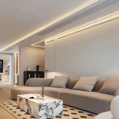 Утопленный сплавом профиль штукатурной плиты СИД IP44/20 с крышкой отражетеля ПК