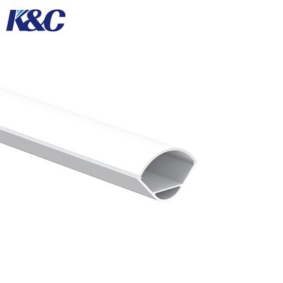 Хорошая цена Алюминиевый профиль для светодиодной ленты из алюминиевого сплава 6063 с угловой установкой 90° и пескоструйным оксидированием онлайн