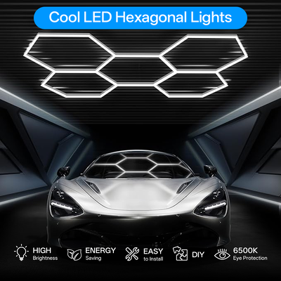 Хорошая цена K&C Hexagon Light LED Ceiling Wall Detailing Studio Posh Workshop Light Diy Led Honeycomb Car Workshop Garage Work Light (Свет шелкопряда) - светодиодный светодиодный потолок онлайн