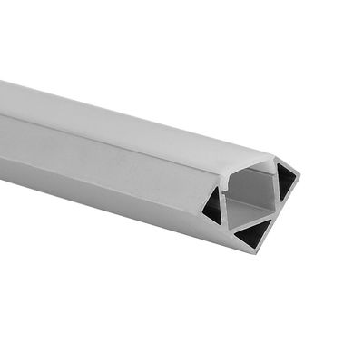 профиль СИД 18x18mm 45d 90d угловой алюминиевый с крышкой отражетеля ПК
