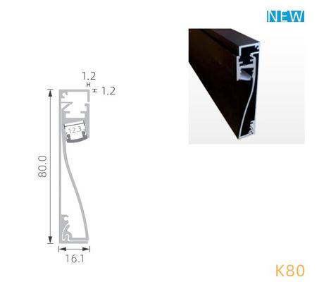 Алюминиевый Sandblasting профиля стены СИД T5 6063 IP20 с пластиковым отражетелем