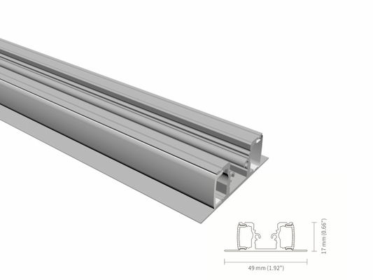 Хорошая цена Анодированные профили СИД стены прессовали ширина 10mm с акриловым отражетелем IP44 онлайн