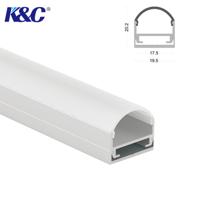 Хорошая цена Канал алюминиевого сплава СИД 6063 T5 Sandblasting ширина PCB 17mm онлайн